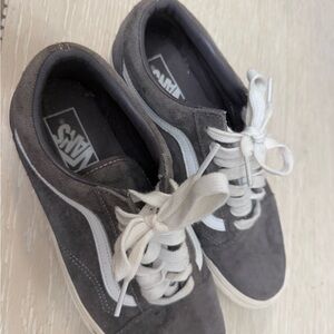 Vans Men's Gray Suede Sneakers